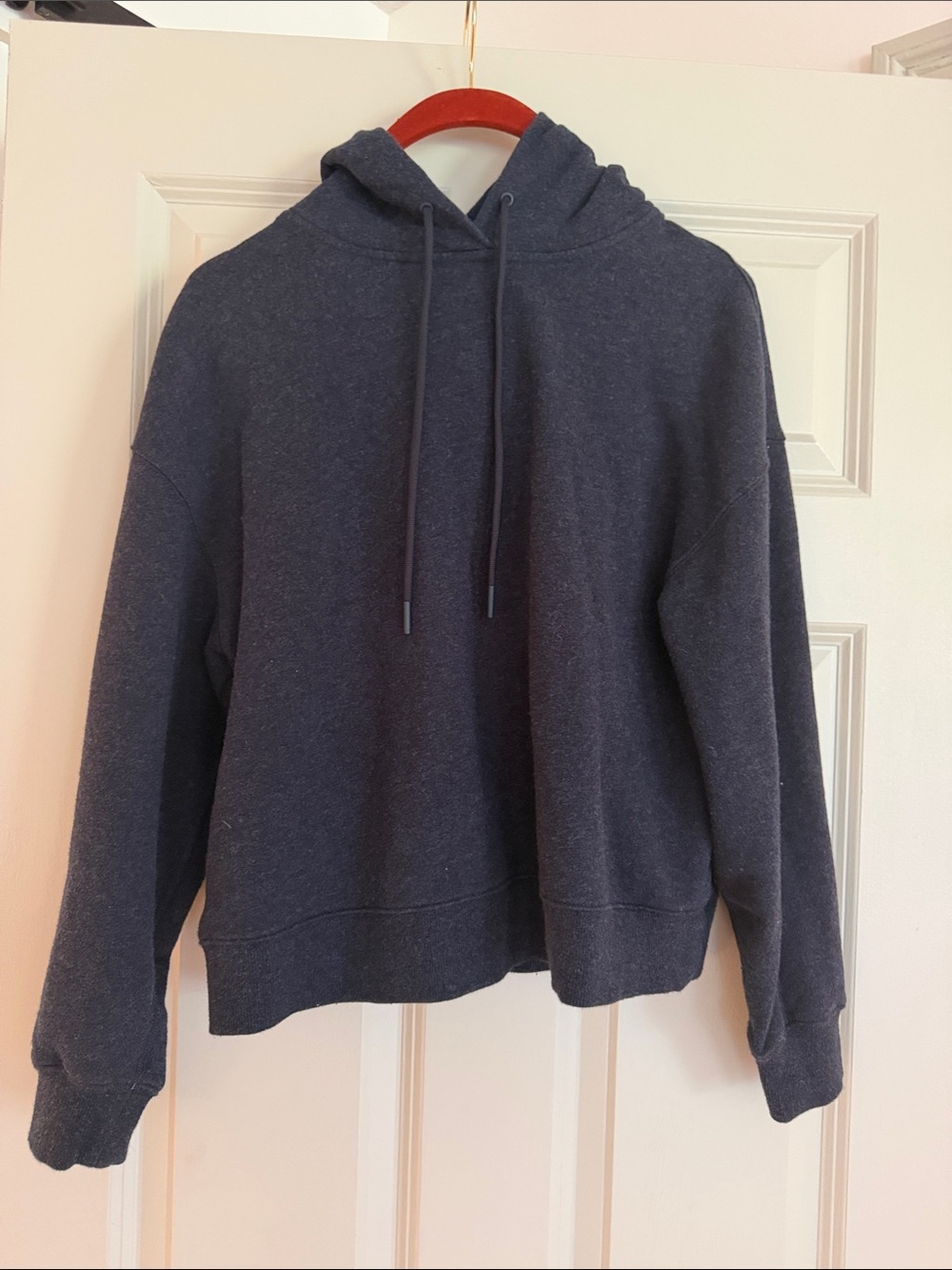 Naadam Cotton Cashmere Hoodie – Charcoal Gray – Small
